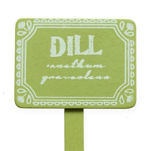 Floristik24 Kräuterstecker Grün 13cm 18 St