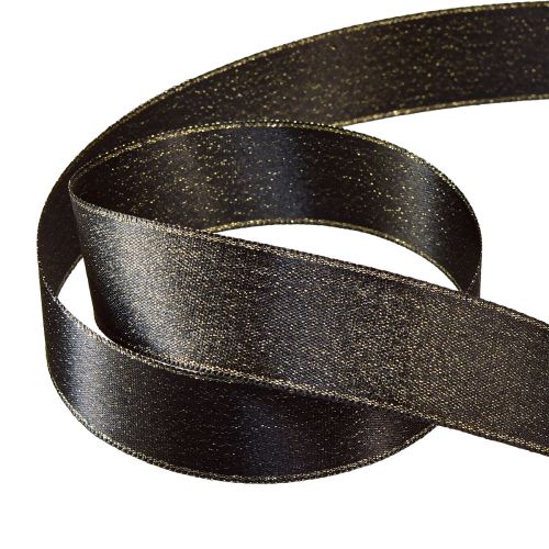 Artikel Schwarzes Band Gold Schimmer Schmuckband B25mm L20m