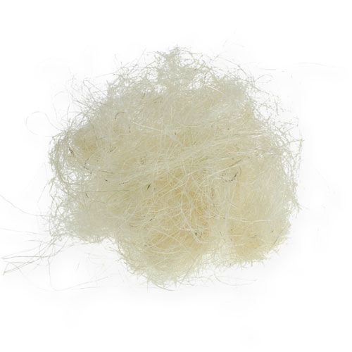 Floristik24 Sisal gebleicht, Füllwolle, Naturprodukt 300g