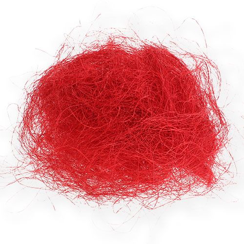 Sisal Rot, Weihnachtsdeko, Sisal-Wolle 300g