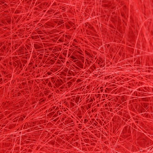 Sisal Rot, Weihnachtsdeko, Sisal-Wolle 300g