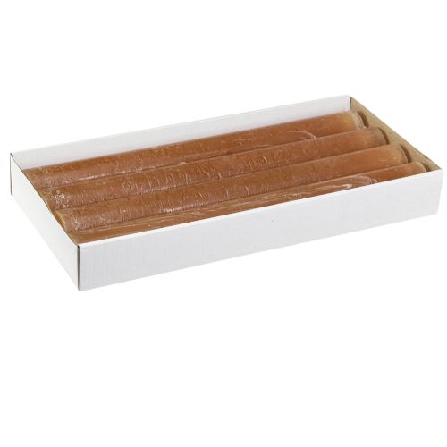 Artikel Stabkerzen Tafelkerzen in Karamell 34mm x 300mm 4 St