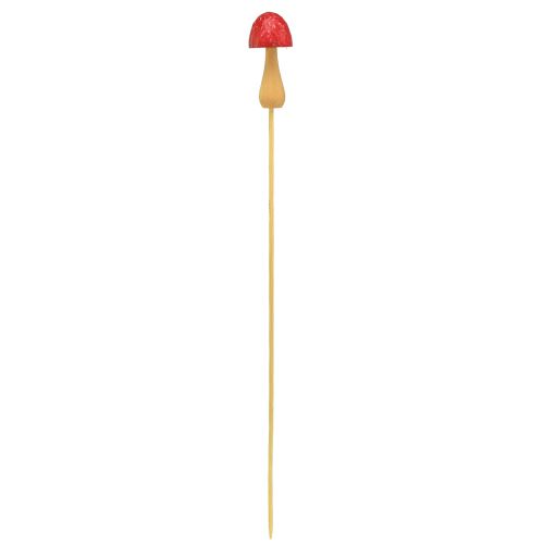 Artikel Blumenstecker Pilz Deko Holz Stecker Rot Ø2,5cm 8 St