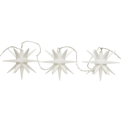 Floristik24 Sternenlichterkette Weiß LED Indoor Outdoor Timer 225cm