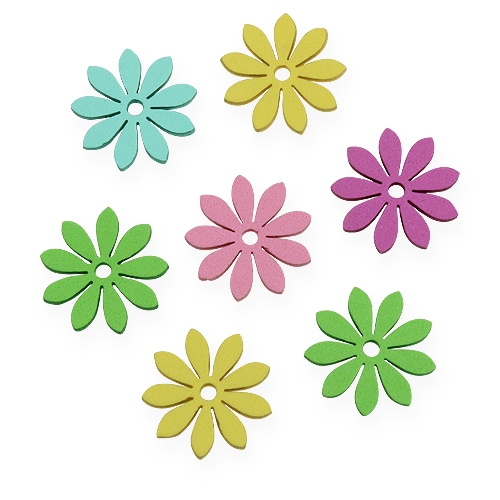 Streudeko Blumen sort. 3,5cm 100St