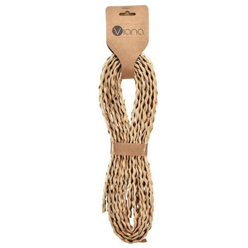 Artikel Strohband Dekoband Geflochten Schmuckband Natur B2cm L4m