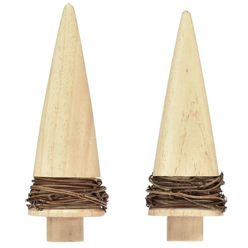 Artikel Tannenbaum Holz Natur Tischdeko Weihnachten H18cm 2 St