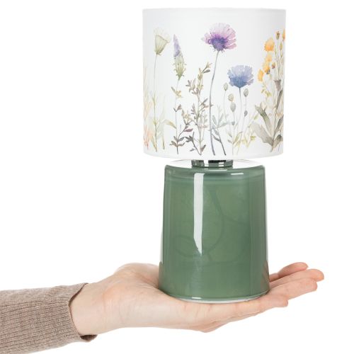 Tischlampe LED Blumenmuster für stilvolle Wohnraumbeleuchtung 23cm | Floristik24.at