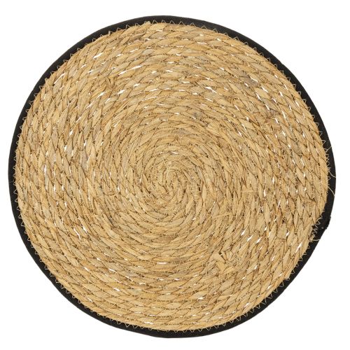Floristik24 Tischmatte Binsengras Platzdeckchen Rund Ø35cm 4 St