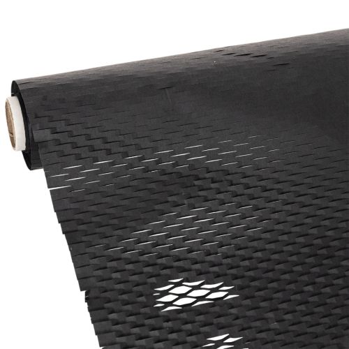 Schwarzes Wabenpapier 50 cm x 5 m für Basteln und Dekoration