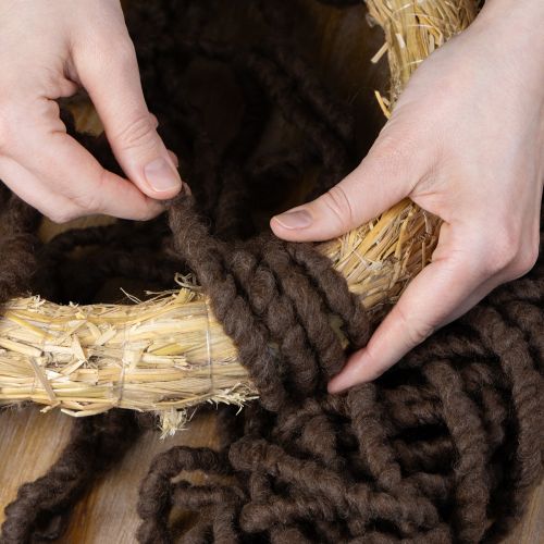 Artikel Wollkordel Braun 25m Dekoband Floristik Basteln