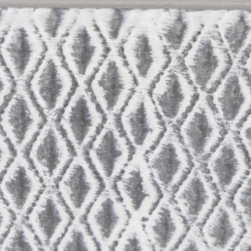 Zinkschale rechteckig mit Rautenmuster grau 30×18×15cm für Innen- und Außendekoration | Floristik24.at