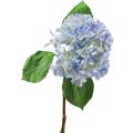 Floristik24 Hortensie künstlich Blau Kunstblume Blau Ø15,5cm 45cm