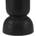 Floristik24 Keramik Vase Schwarz Modern Oval Form Ø11cm H25,5cm