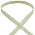Floristik24 Seidenband mit Punkten Geschenkband Grün 15mm 20m