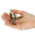 Serviettenring aus Metall in Gold mit Hirschkopf 6 cm 4er Set | Floristik24.at