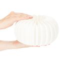 Wabenpapier Kürbis rund 24 cm weiß für Trockenblumen und Herbstdekoration 4 Stück | Floristik24.at