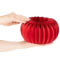 Papierkürbis Rot Wabenpapier 24 cm 4er Set für Tischdekoration | Floristik24.at