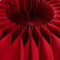 Papierkürbis Rot Wabenpapier