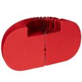 Papierkürbis Rot Wabenpapier