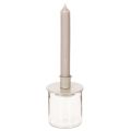 Kerzenhalter Metall Beige matt