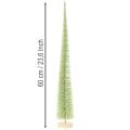 Künstlicher Tannenbaum auf Holzfuß 60 cm Grün | Floristik24.at