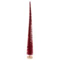 Floristik24 Deko-Tannenbaum schlank 80 cm modern rot auf Holzfuß