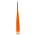 Floristik24 Künstlicher Tannenbaum Orange auf Holzsockel 60cm
