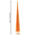 Künstlicher Tannenbaum Orange auf Holzsockel 60cm | Floristik24.at