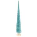 Floristik24 Tannenbaum Kunstbaum mit Draht und Holzfuß 40cm Türkis