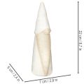Dekofigur Wichtel aus Keramik 22cm Weiß und Naturfarben | Floristik24.at