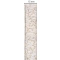 Dekoband Transparent Organzaband Schwarz Gold 15mm 20m für Tisch- und Geschenkdekoration | Floristik24.at
