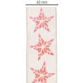 Dekoband Baumwolle mit roten Sternen 40mm 15m für Weihnachten | Floristik24.at
