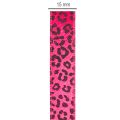 Dekorationsband Pink Leopardenmuster 18 m Polyester | Floristik24.at