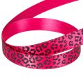 Dekorationsband Pink Leopardenmuster 18 m Polyester | Floristik24.at