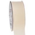 Floristik24 Dekoband Samtband Creme 40mm 20m für Innenbereich