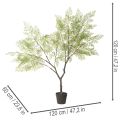 Künstlicher Baum aus Kunststoff und Seide 120 cm für den Innenbereich | Floristik24.at