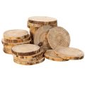 Holzscheiben rund 6 cm Naturfarbe für Dekoration und Basteln 300 g | Floristik24.at