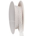 Floristik24 Spitzenband aus Baumwolle 15mm Weiß 10m Rolle für Dekoration und Basteln