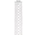 Dekoband Spitze Baumwolle 18mm x 10m Weiß für kreative Gestaltung | Floristik24.at