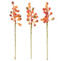 Künstlicher Beerenbund Orange 20cm mit 12 Stielen | Floristik24.at