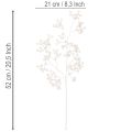 Künstlicher Beerenzweig Weiß 52cm Weihnachtsdekoration | Floristik24.at