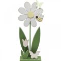 Floristik24 Blume zum Stellen, Frühlingsdeko mit Schmetterlingen H36,5cm
