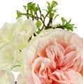 Floristik24 Blumenstrauß Mini Rosa-Creme 20cm