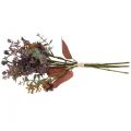 Floristik24 Blumenstrauß künstlich Distel Eukalyptus Strauß Blumendeko 36cm