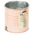 Deko-Blumentopf Metall Lachs