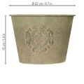 Blumentopf-Set Metall Grün Ø22-13,5cm 3 Stück Vintage-Look | Floristik24.at