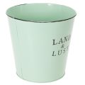 Blumentopf Metall Mint