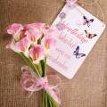 Calla Deko-Blume Rosa 57cm 12St | Floristik24.at