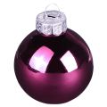 Christbaumkugeln Glas Baumkugeln Berry Mix Ø5cm 24 St Berry Rosa Beige creme glänzend | Floristik24.at